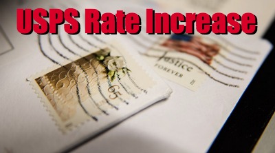 USPS postage rate increase