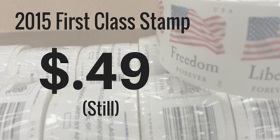 2015 USPS first-class stamp price