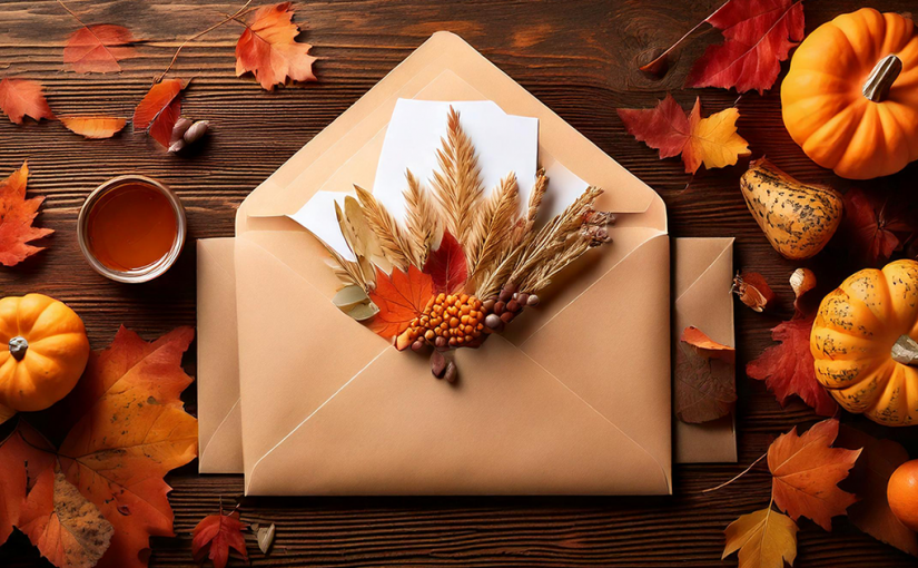 a printing and mailing company celebrating Thanksgiving