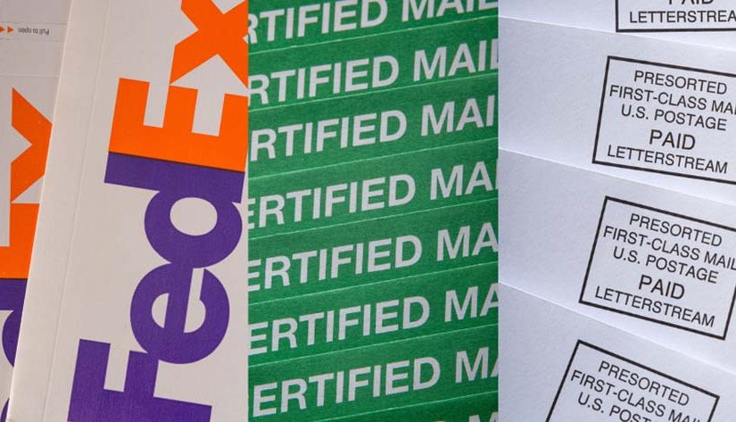 Send certified mail, first-class mail and fedex 2day online with LetterStream
